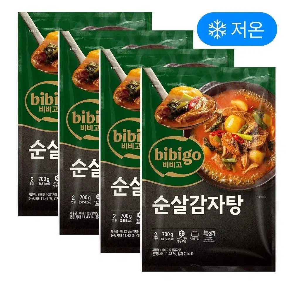 CJ 비비고 순살감자탕 700G(2인분)큰거X4개 총8인분