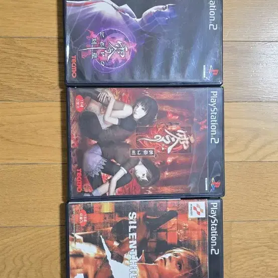 ps2 호러 명작 제로, 제로 붉은나비, 사일런트힐3, 사일러트힐4 일괄