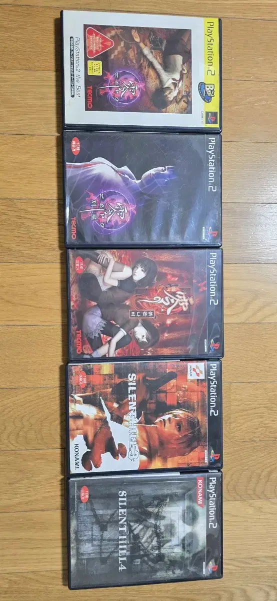 ps2 호러 명작 제로, 제로 붉은나비, 사일런트힐3, 사일러트힐4 일괄