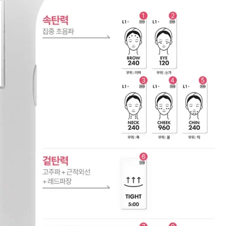 알록 울트라체인지 고주파 초음파 홈케어기기