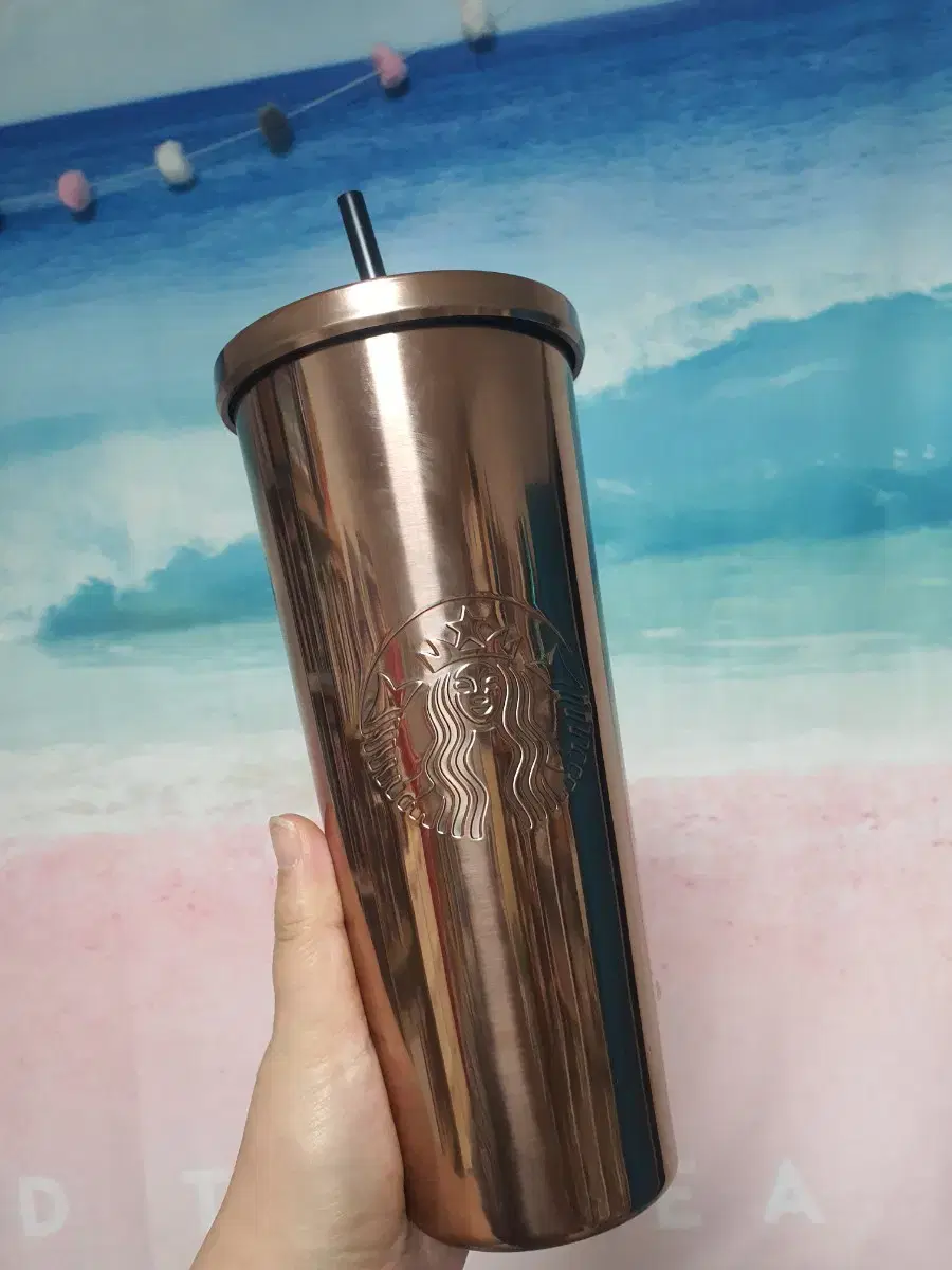 스타벅스 SS 글로시 로즈 콜드컵 710ml(스티커없슴)