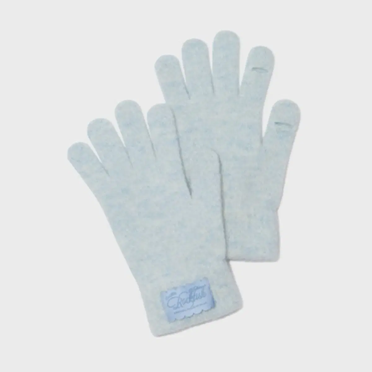 락피쉬웨더웨어 NEW FLUFFY SHORT GLOVES 스카이블루울장갑