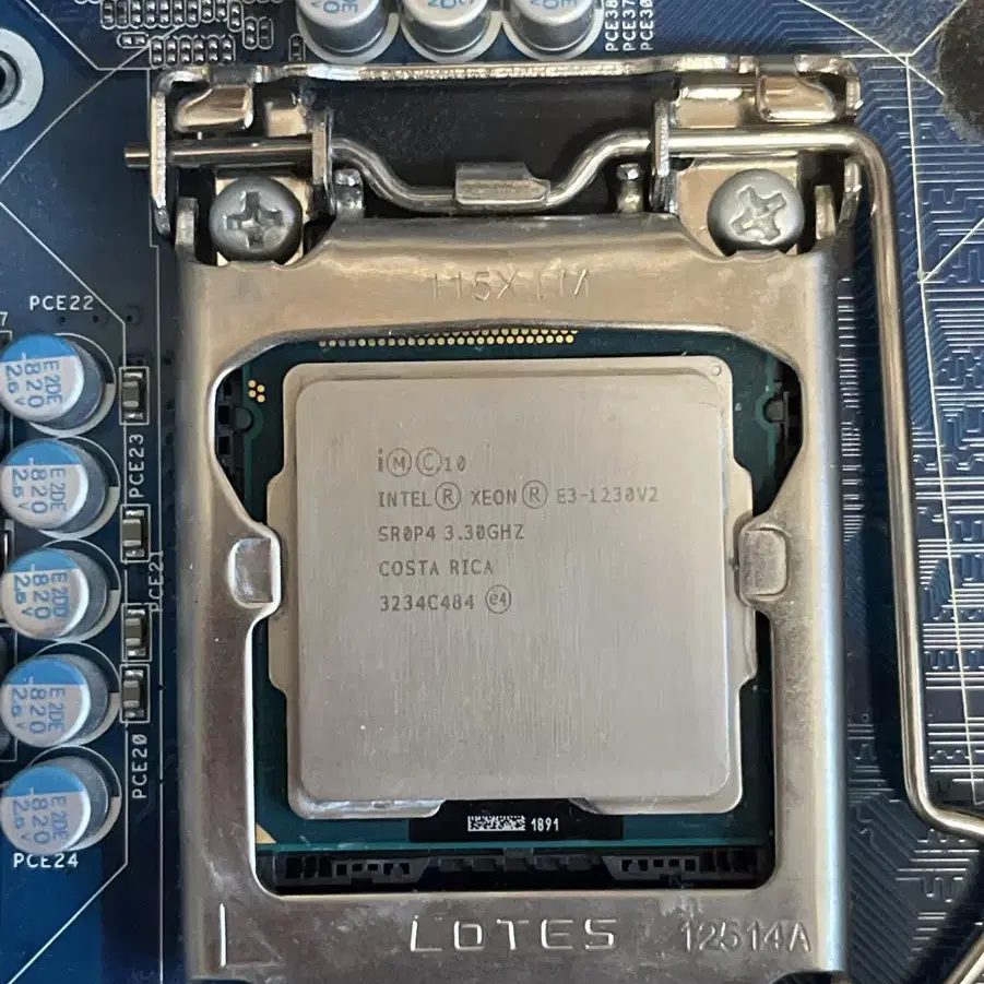 Xeon e3 1230v2 (i7 3770 동급), q77s1보드