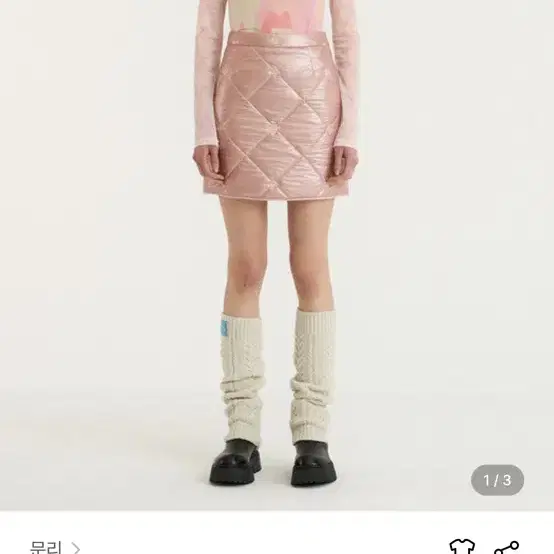 moonlee 패딩 미니 스커트 (padded mini skirt)