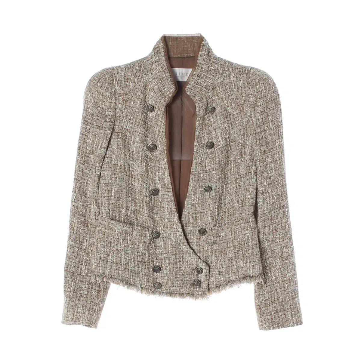 [XS] Time Beige Tweed Short Jacket