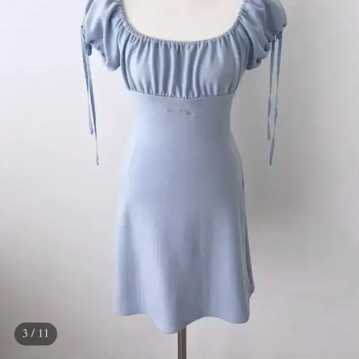 흐프이 ure ribbon dress sky