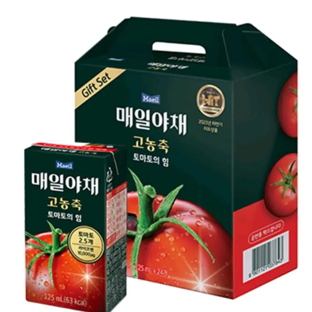 매일야채 고농축 토마토 주스 선물세트, 125ml, 24개