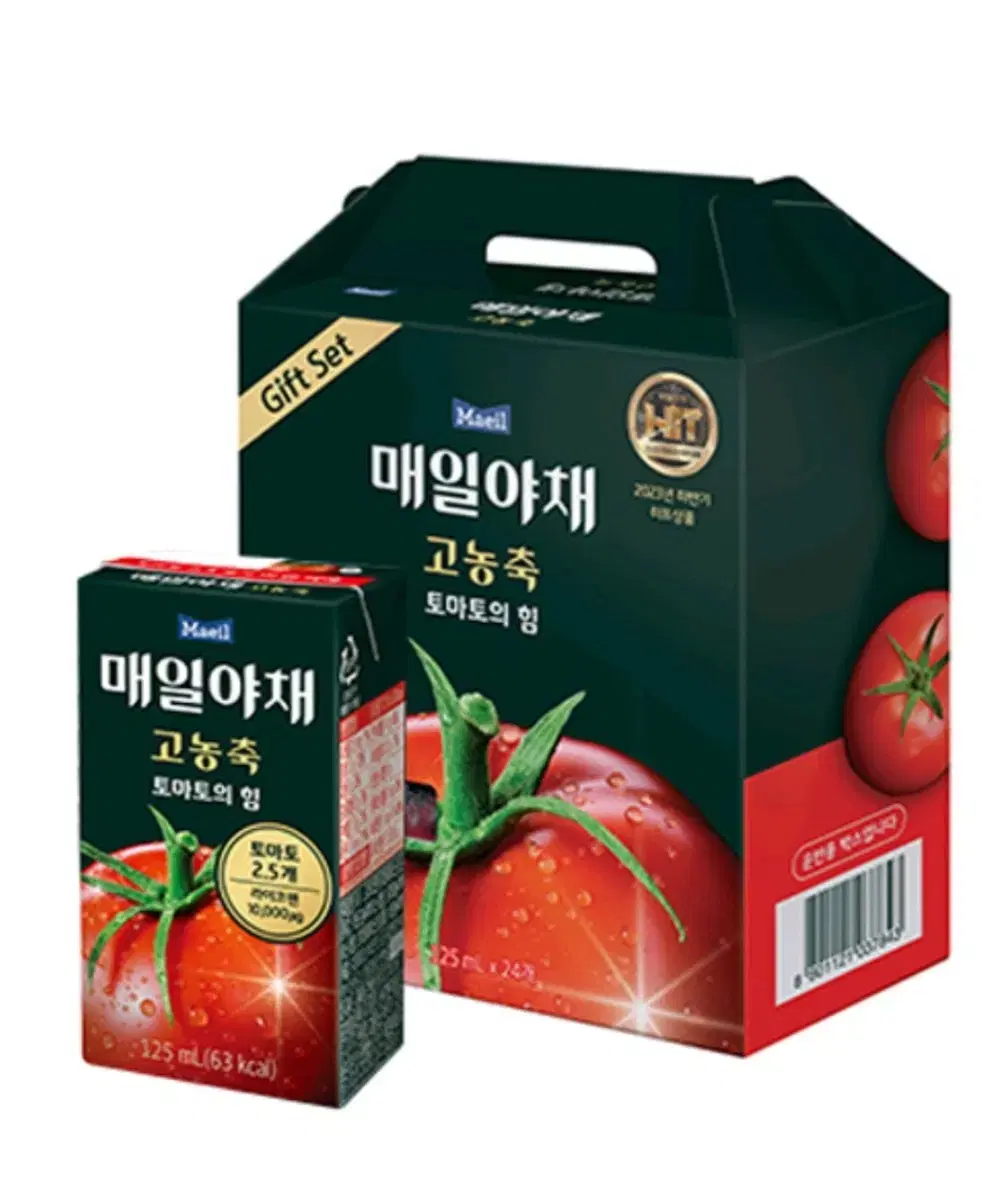 매일야채 고농축 토마토 주스 선물세트, 125ml, 24개