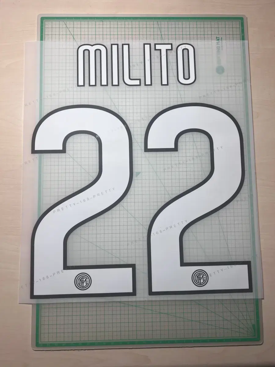 Inter Milan 09-12 Home Marking Paper no.22 Millito