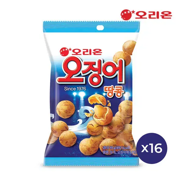 무료배송-오리온 오징어땅콩 98g 16개