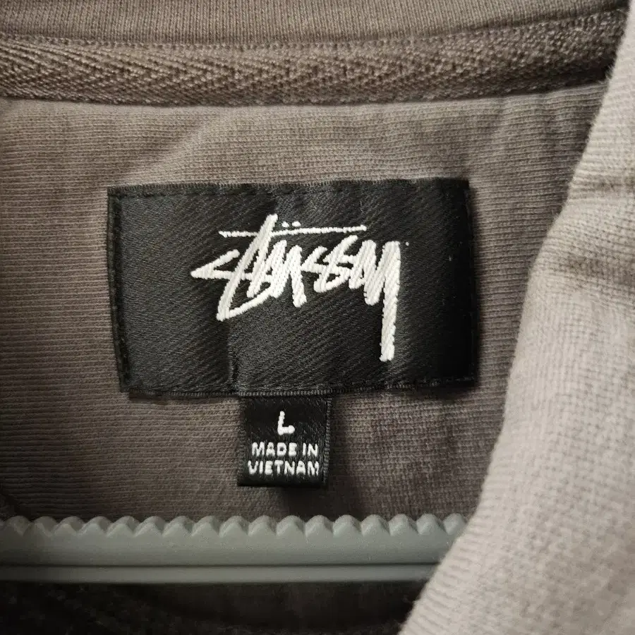 [L] 스투시 데님티어스 stussy denim tears 하프집 플리스