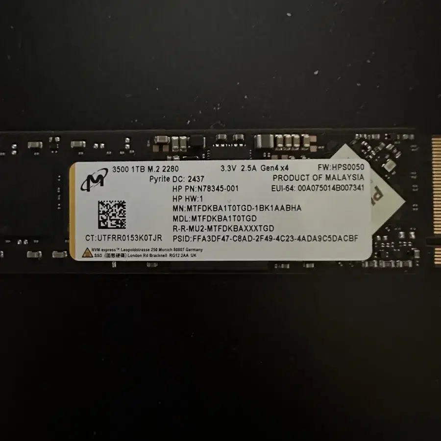 HP ssd 1TB