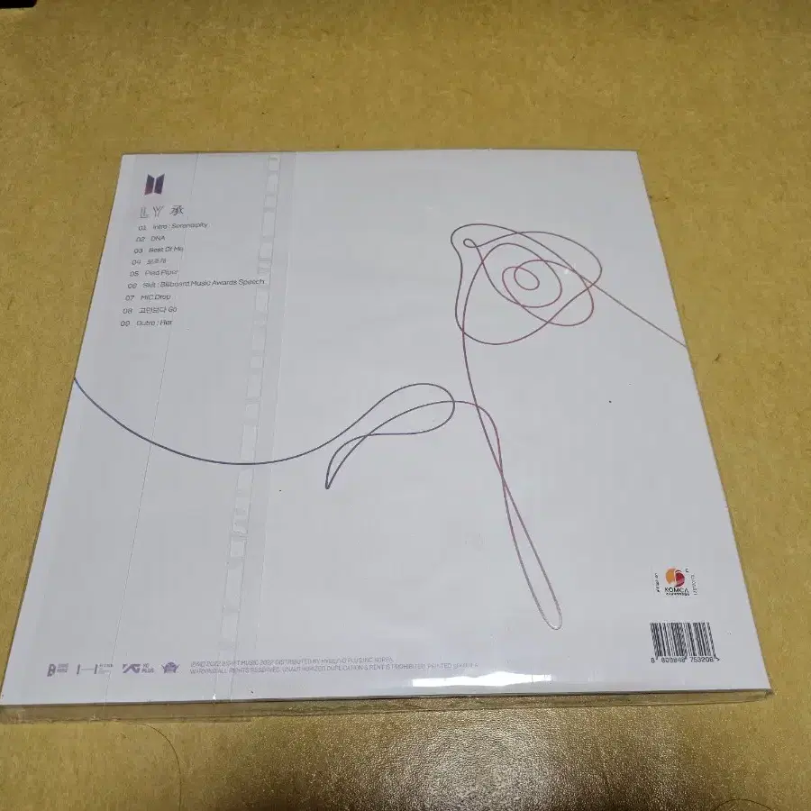 미개봉 방탄소년단 럽셀 LOVE YOURSELF HER LP 엘피