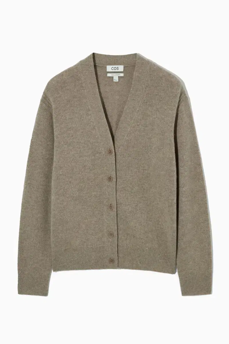 (New Products) COS PURE Cashmere Cardigan Beige