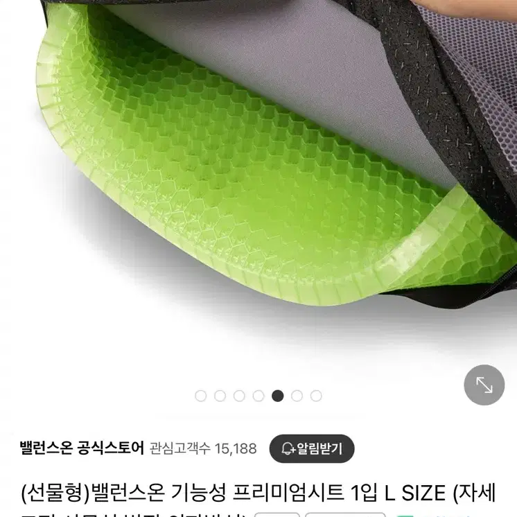 밸런스온 기능성 프리미엄시트 1입 L SIZE (새상품)