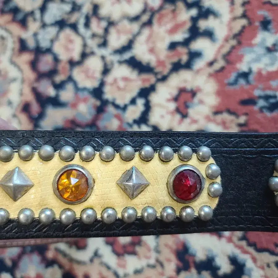 50s Leather Studded Belt