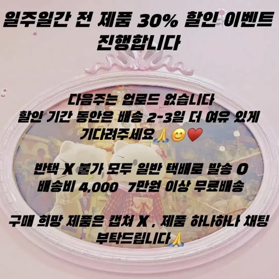 전체품 30% 할인