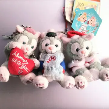 디즈니리조트 젤라토니 봉제 인형 스트랩 크리스마스 발렌타인