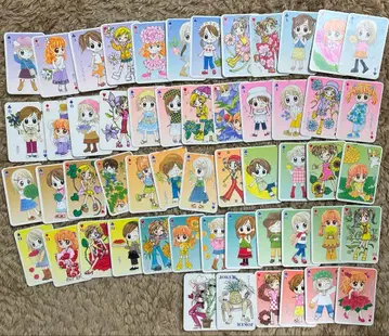 헤이세이 초기 차오나카요시 리본 부록 카드놀이