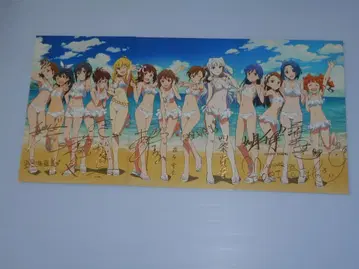 극장판 영화 아이돌 마스터: 빛 너머의 세계 엽서 금박 사인 포함