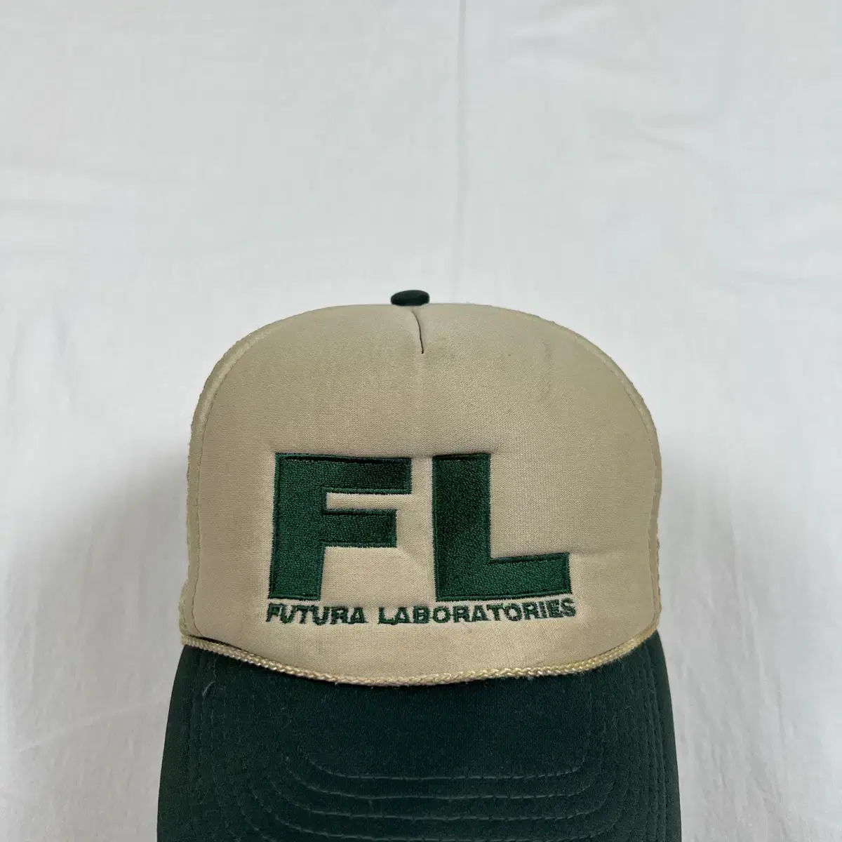 futura laboratories fl 로고 메쉬 캡 모자