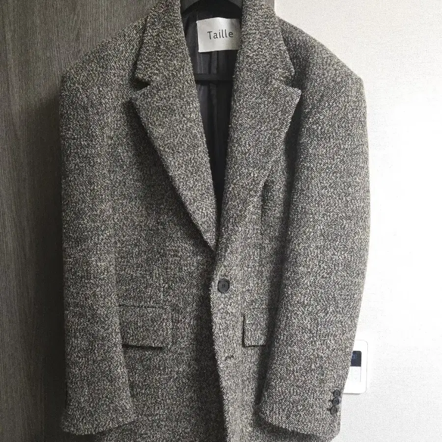 타일레  블랙모카 BERG WOOL OVER JACKET 3사이즈