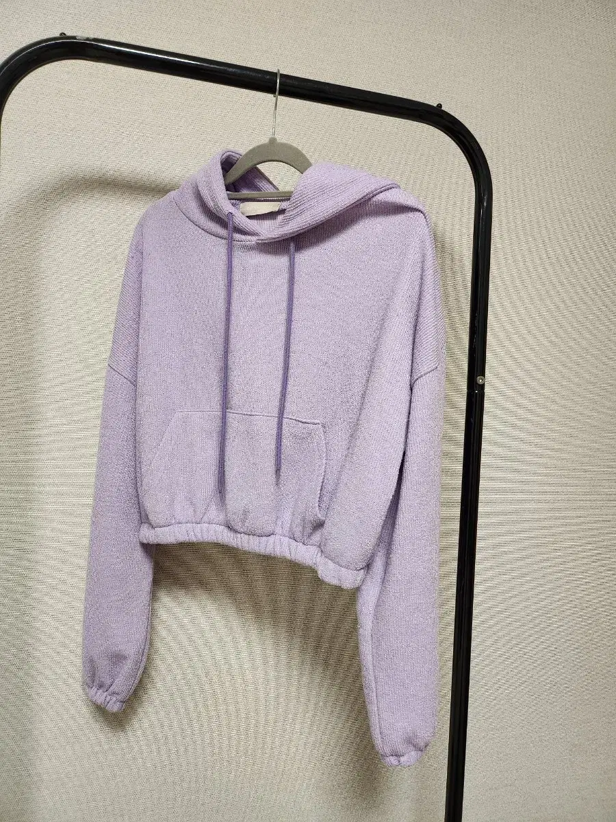 Lavender Crop Hoodie