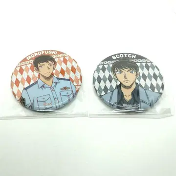 명탐정 코난 메탈릭 캔뱃지 제복경 빛 스카치