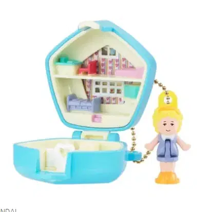 폴리포켓 미니어쳐 가챠 Polly Pocket 하늘색 미개봉 새제품