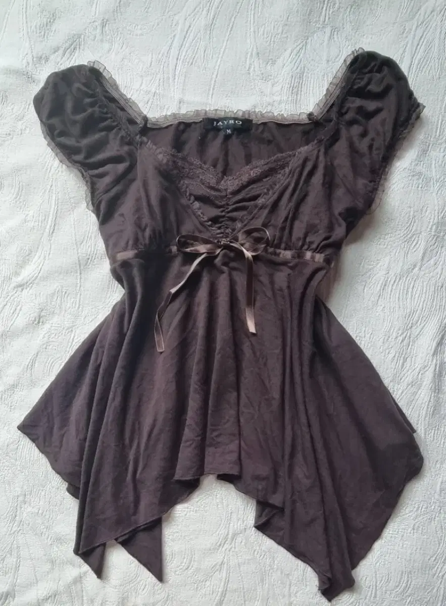 Price reduction x) Vintage sleeveless top blouse Hagumi Latte Hime Garu Grunge Mori Fairy