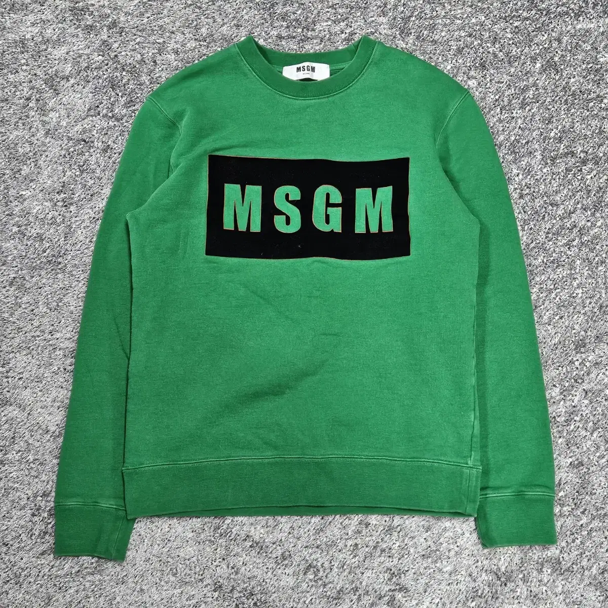 MSGM 박스로고 맨투맨