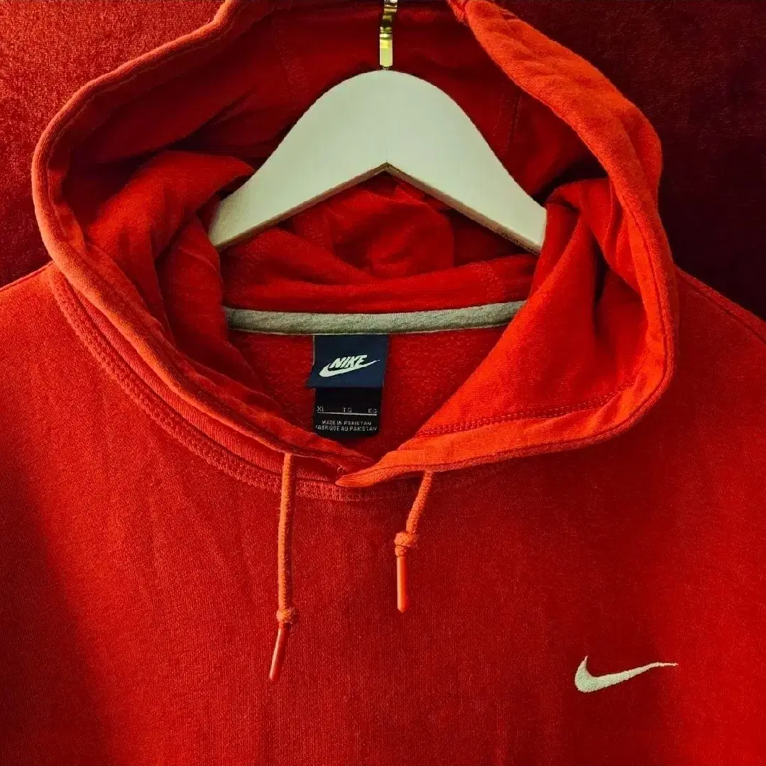 나이키(NIKE) 후드티셔츠 레드 XL size