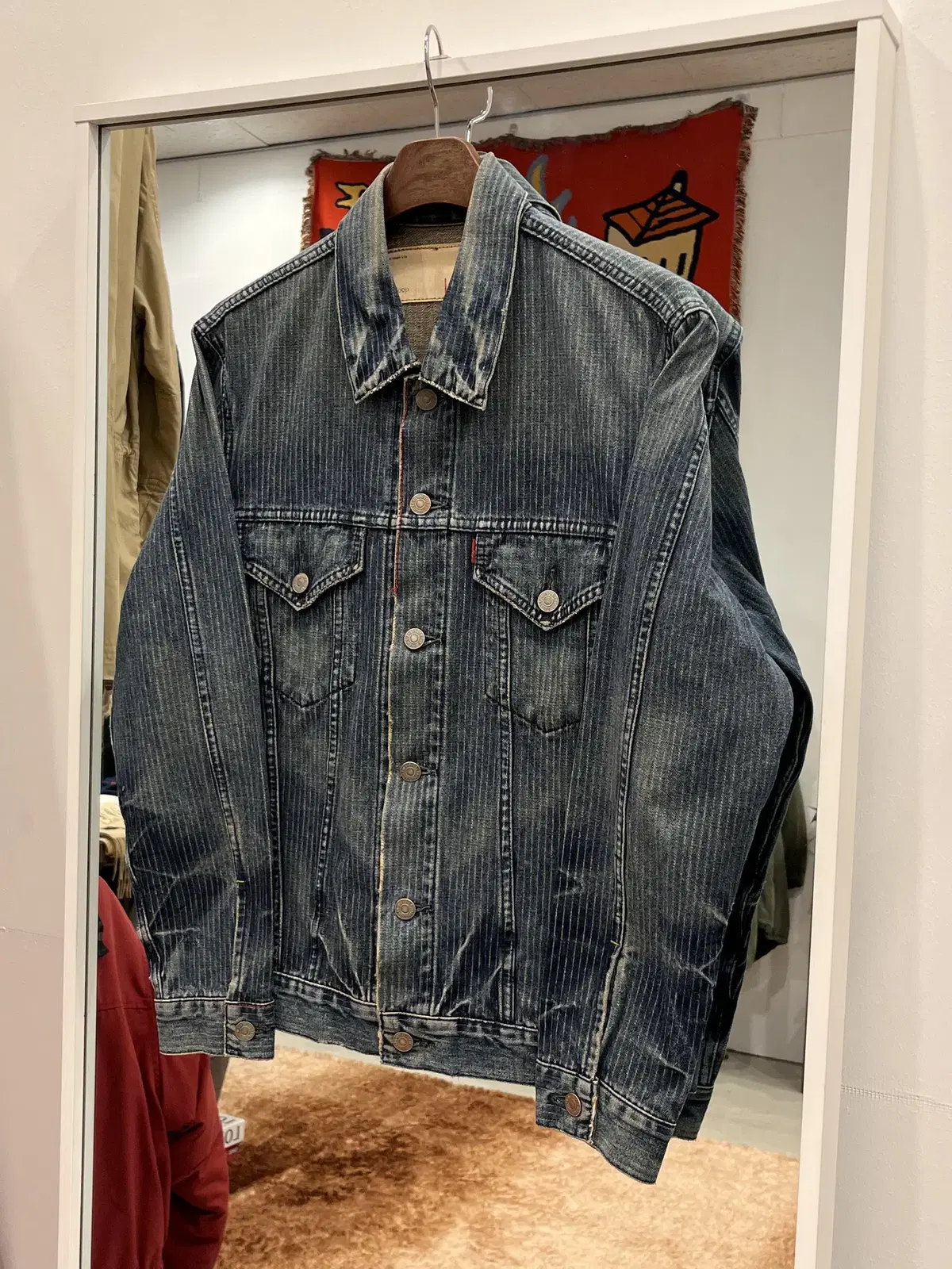 00s Levis 리바이스 redloop 데님 자켓