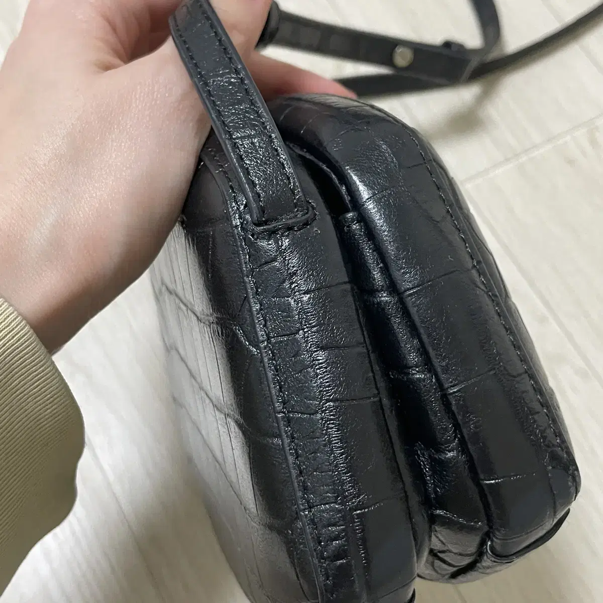 아카이브앱크 mini shell bag black