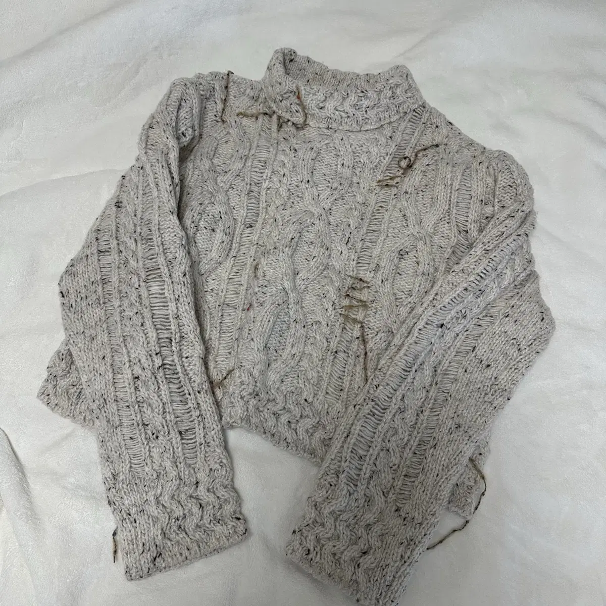 [34] Maison Mare Bulky Sweater Sweater Ivory