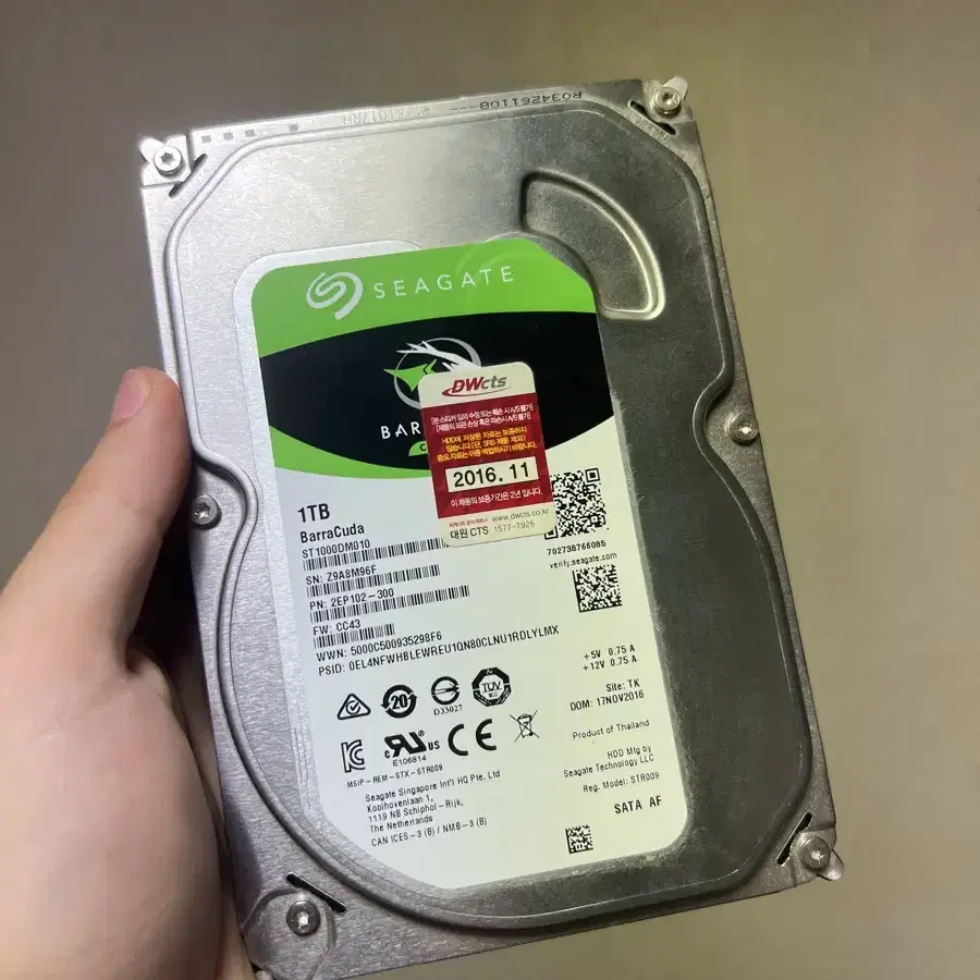 씨게이트 1TB HDD