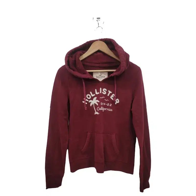 HOLLISTER 와인 후드티 공용 L A336