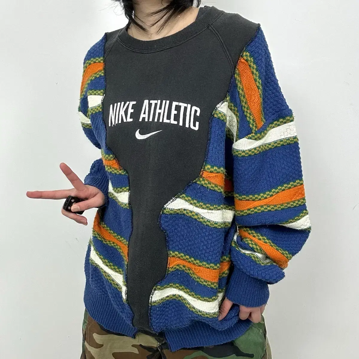 (무료배송) 1990s NIKE 나이키 USA 커스텀 니트