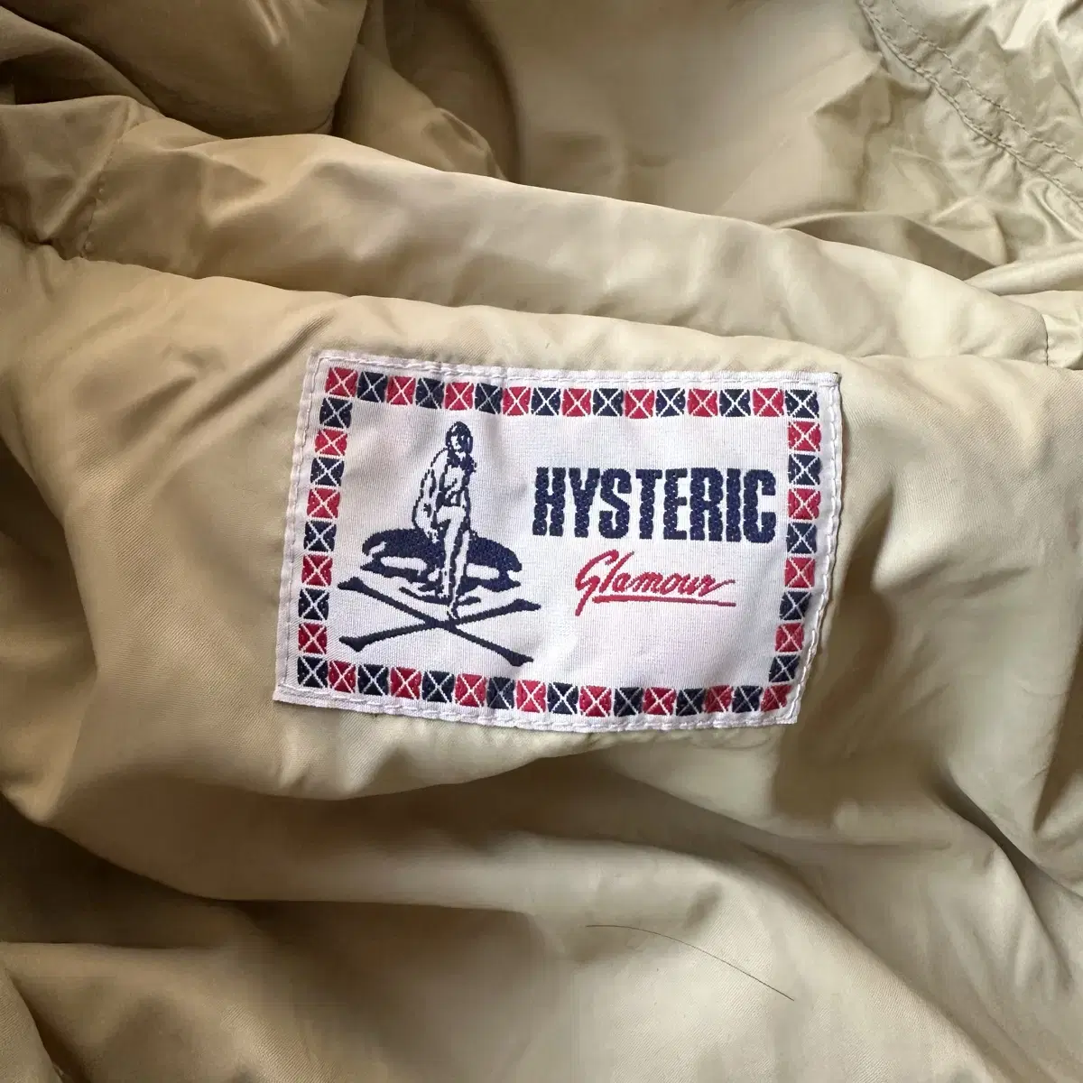 히스테릭글래머 hysteric glamour 핀업 로고 파카 패딩