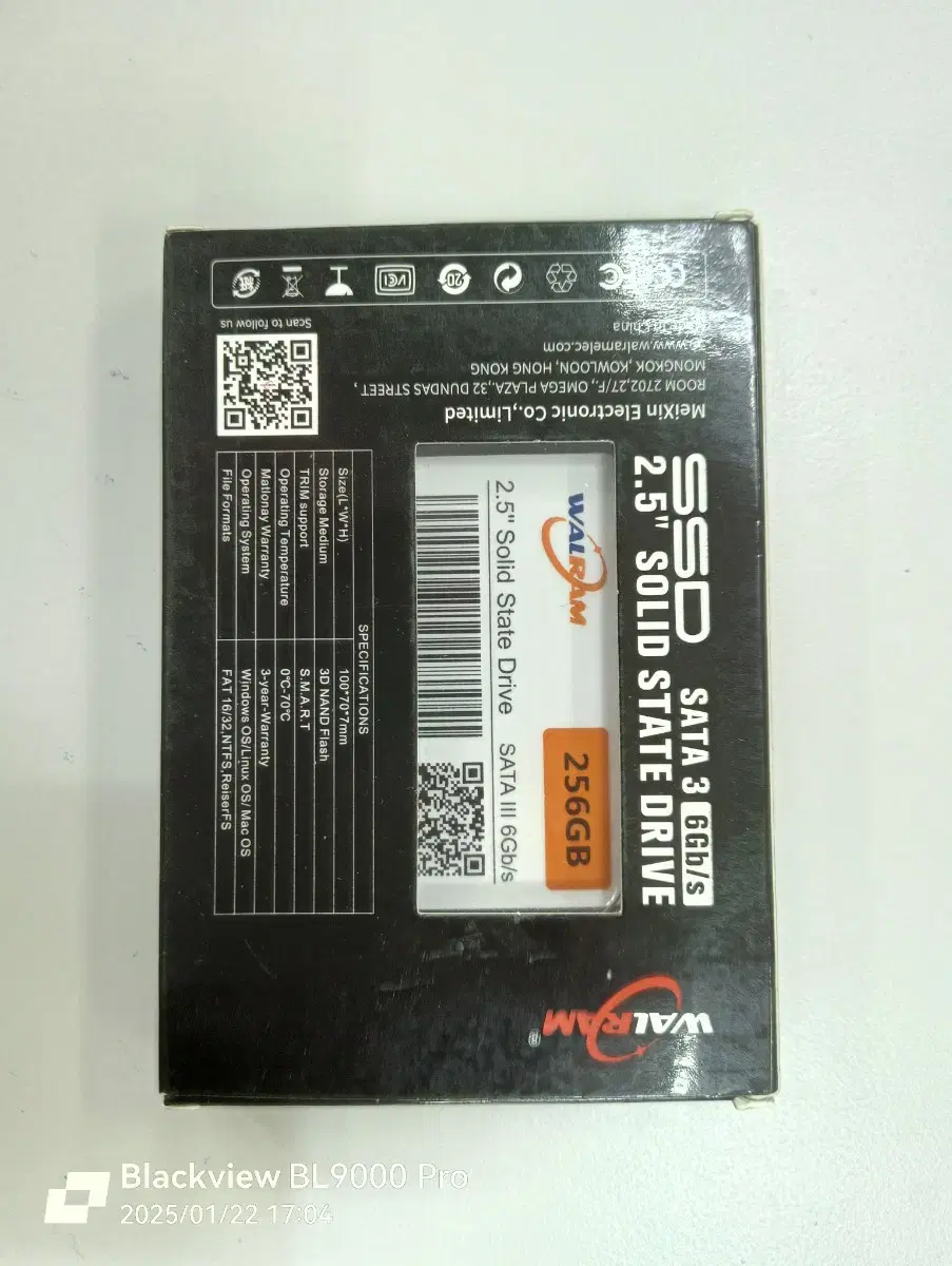 Sata3 6Gb/s노트북 드라이브 WALRAM 2.5인치  HDD 25