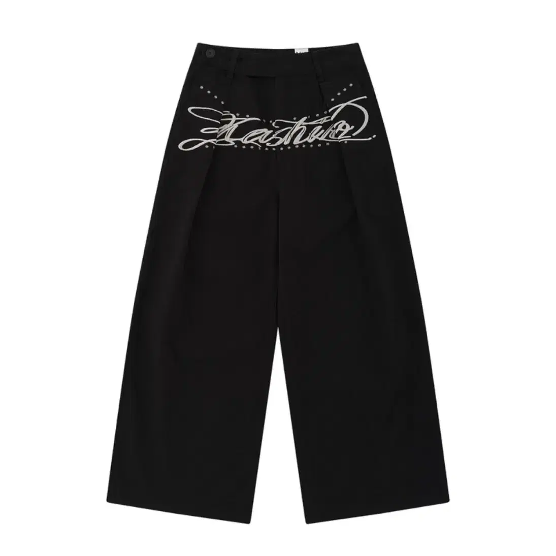 카시코 바지 팬츠 Embroidered Pintuck Wide Pants