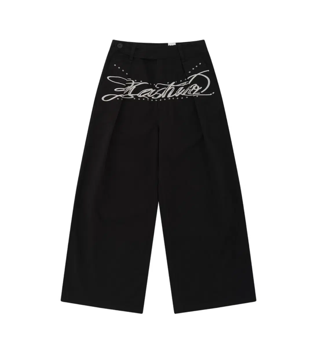 카시코 바지 팬츠 Embroidered Pintuck Wide Pants