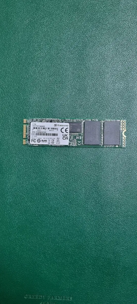 트랜센드  m.2ssd 1TB sata lll MTS830S  팝니다