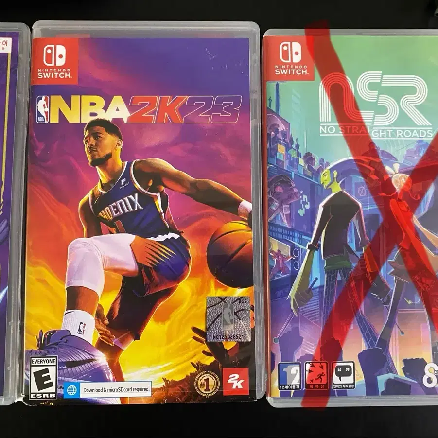 닌텐도 스위치 NBA2K23, NSR 노 스트레이트 로드 팝니다