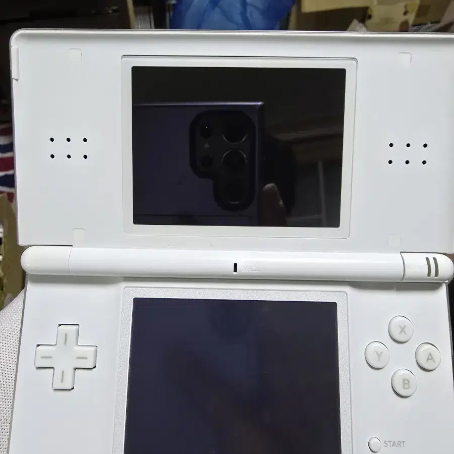 A-급 닌텐도 DS Lite DSL 화이트 하단 새액정