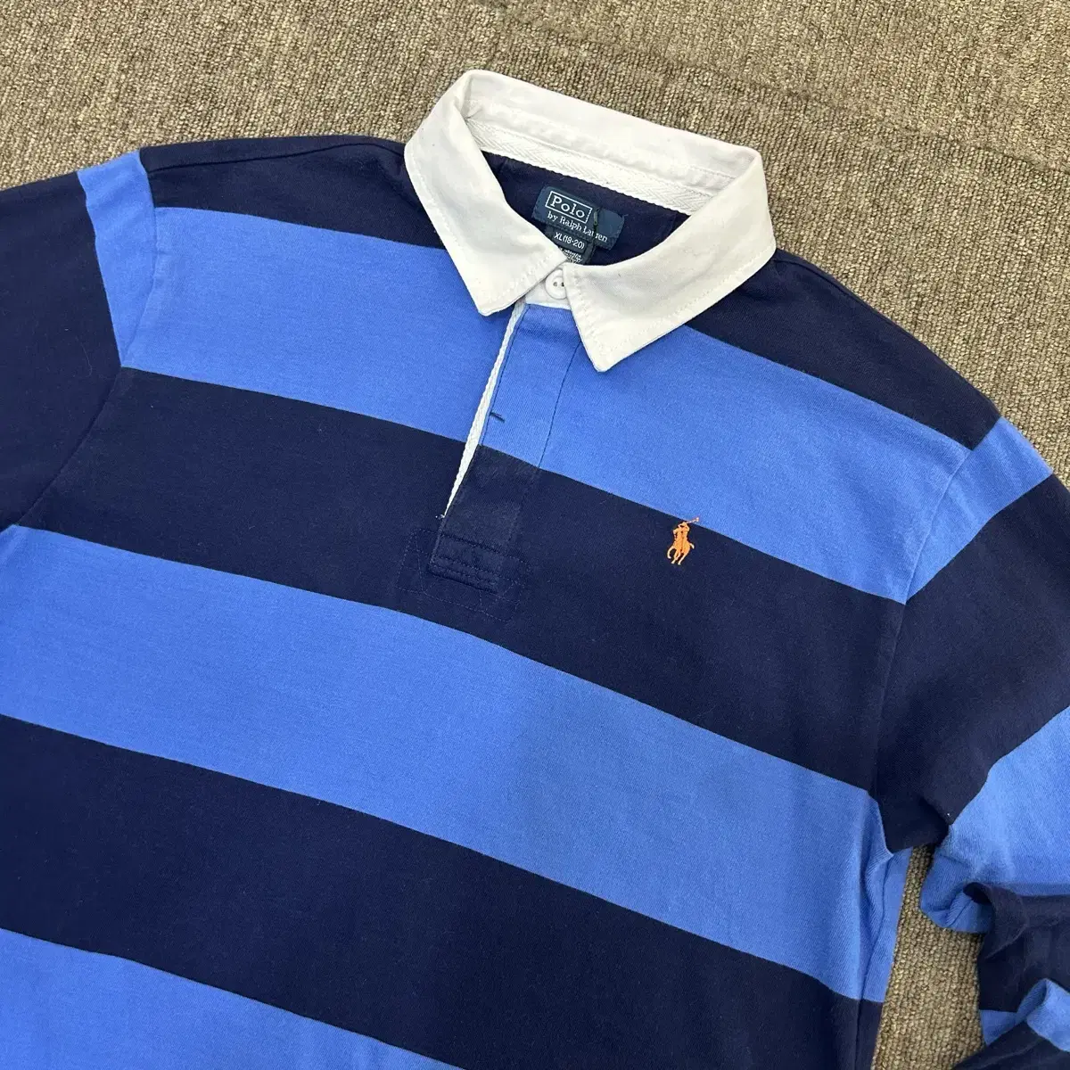 (XL)Polo Ralph Lauren 폴로 랄프로렌 스트라이프 럭비 셔