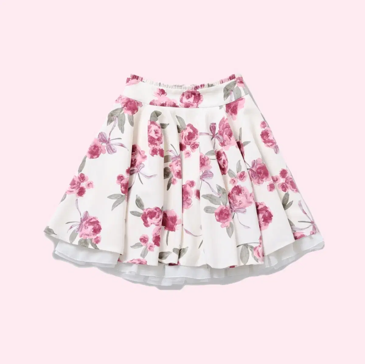 밀푀유클로젯 Royal big rose skirt 스커트 로리타 양산형