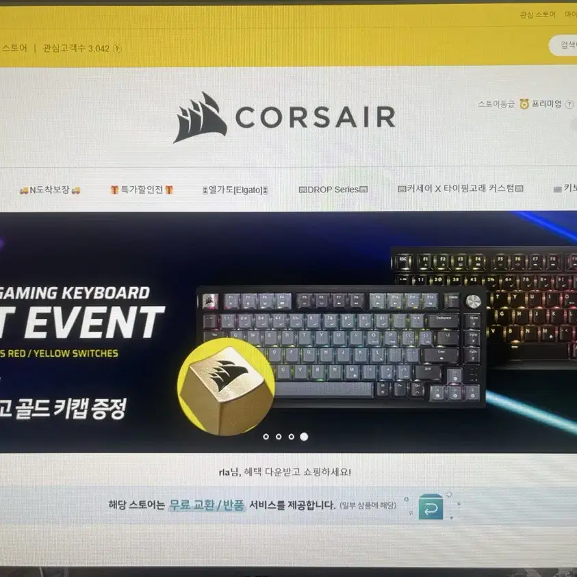 커세어 K70 CORE TKL