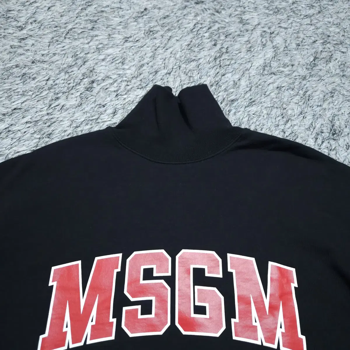 MSGM) 0XS(95~) 여자 오버핏 터틀넥 맨투맨 / 왕눈이샵