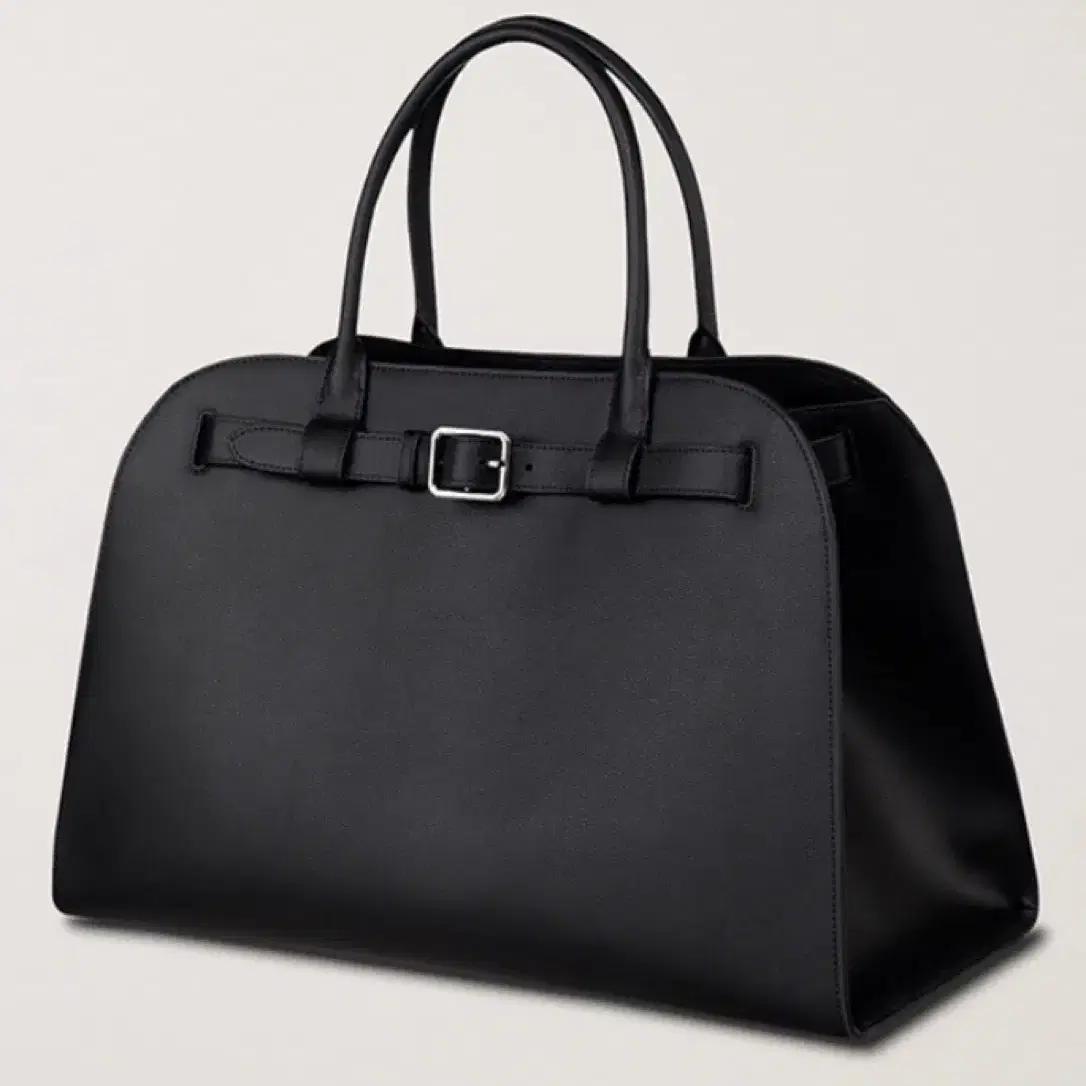 던스트 BUCKLE LEATHER LARGE TOTE BAG BLACK